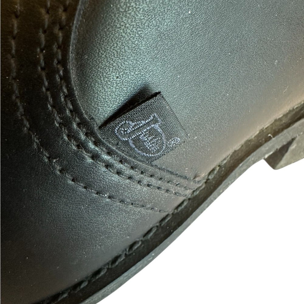 Justin Basic Boots Black Leather Ankle Boots JB104 11D - Picture 9 of 13